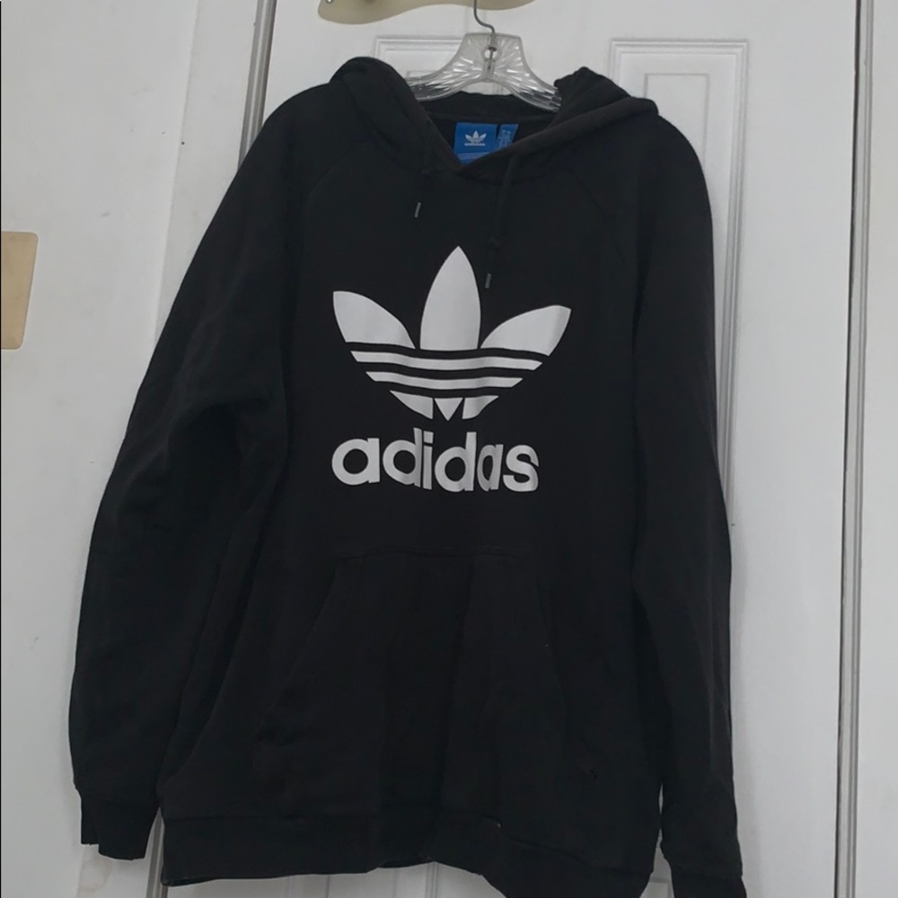Black Adidas Pull-over Hoodie